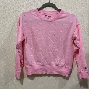 Kids pink champion sweatshirt